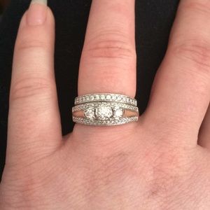 Engagement and wedding rings